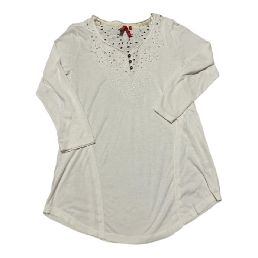 Red Camel Embroidered Lace Detail Top – Women’s Small